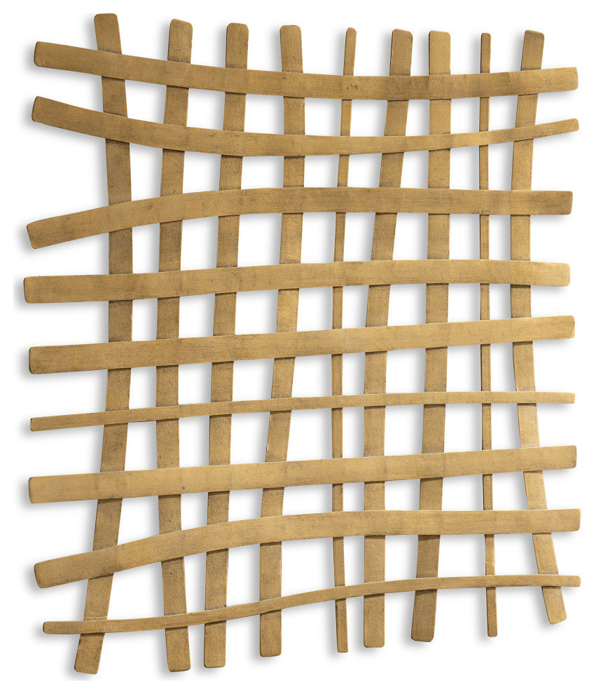 Uttermost 04333 Gridlines Gold Metal Wall Decor