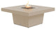 Square Fire Pit Table, 48x48, Chat Height, Propane, Beige Powdercoat Top, Beige