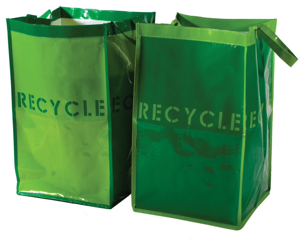 Reusable Recycle Bags for Home or Garden, Waterproof, Set of 2 Bins