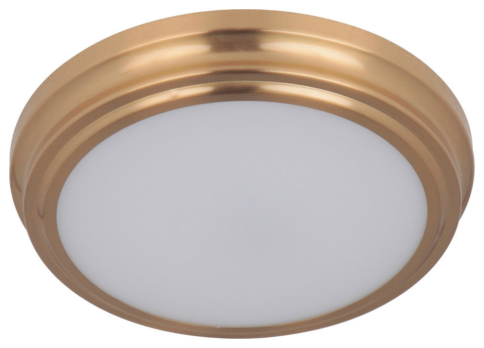 LED 9" Flushmount Pendant in Satin Brass - Craftmade X66 Series X6609-SB-LED
