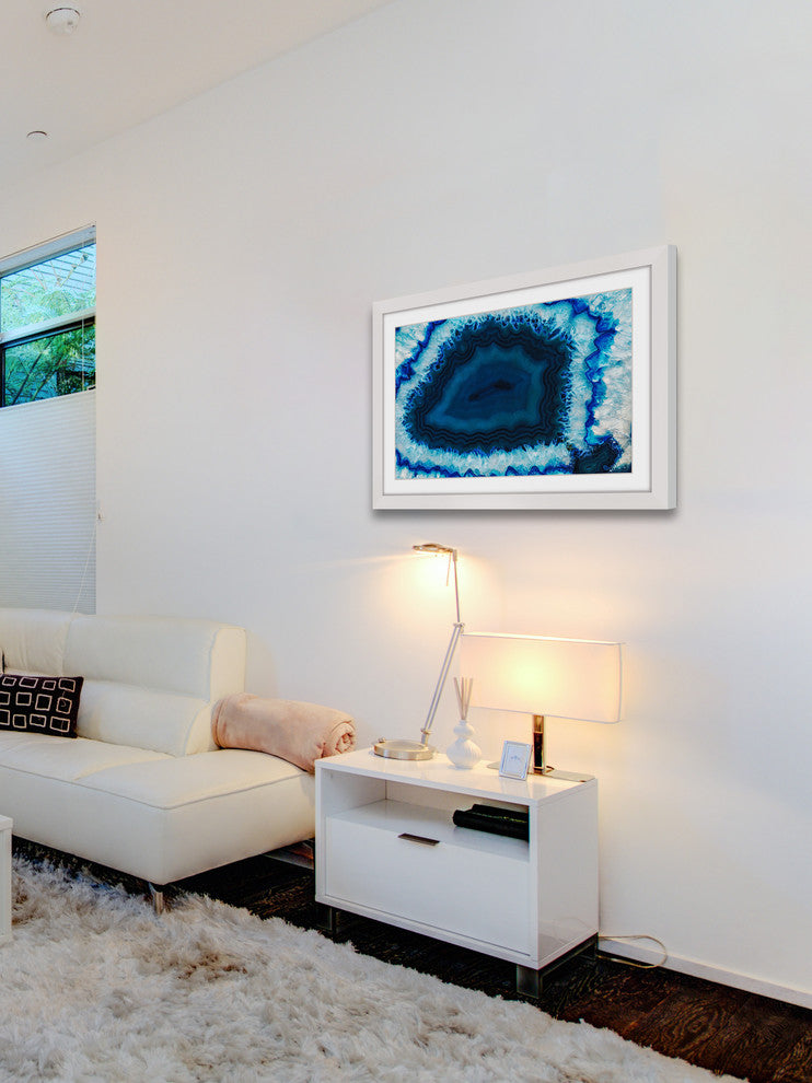 "Blue Anger" Framed Art Print