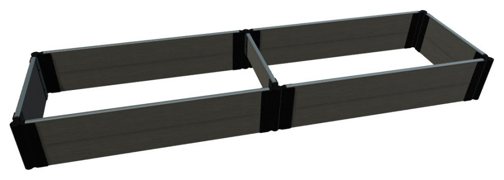 Weathered Wood 2' X 8' X 11" Raised Garden Bed - 1" Profile