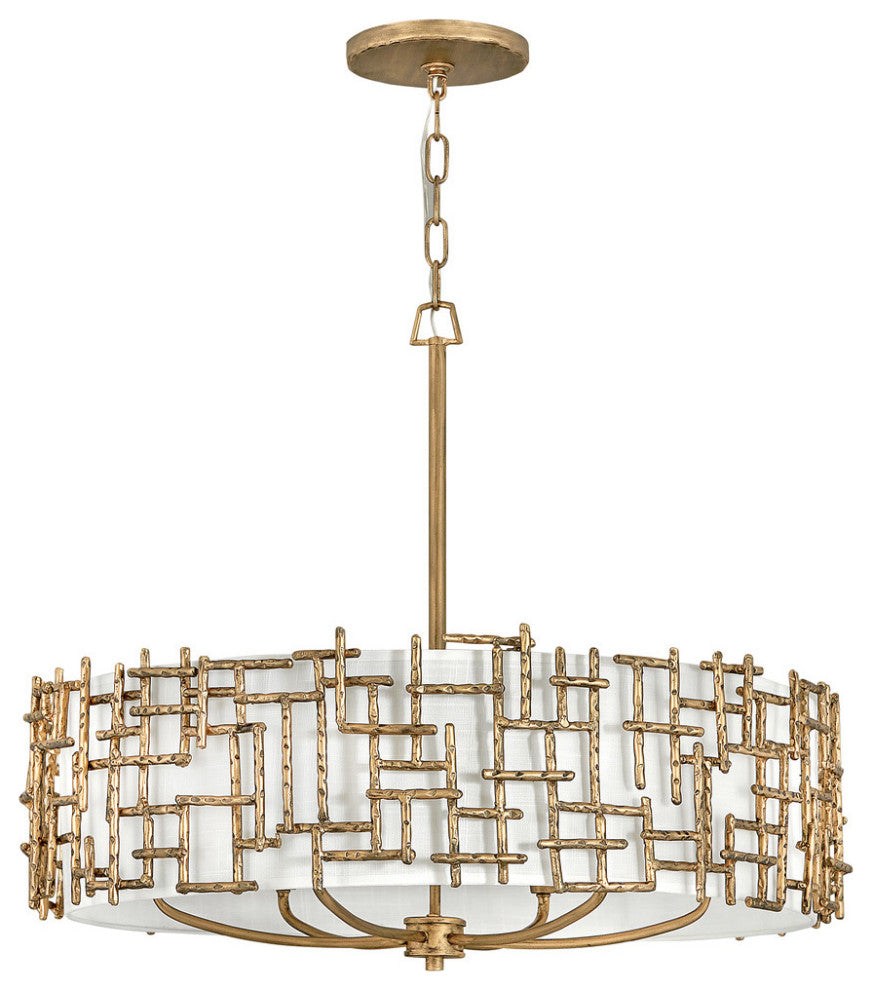 Fredrick Ramond Farrah Medium Drum, Burnished Gold