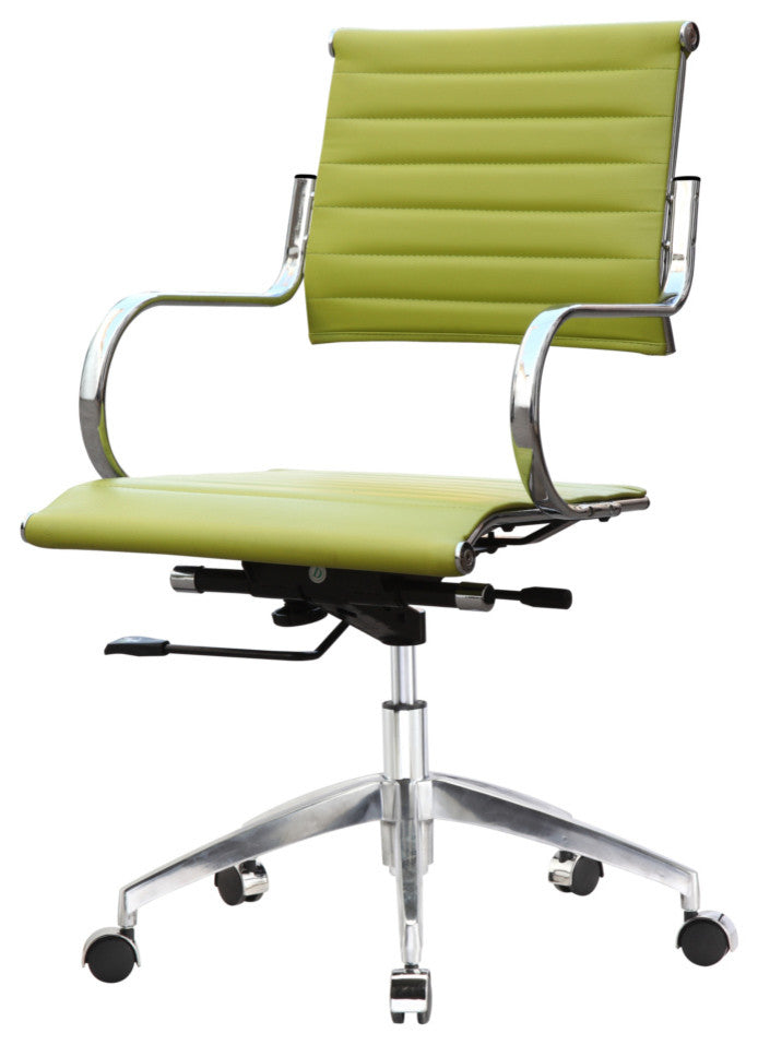 Classics Flees Office Chair Mid Back, Green