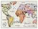 "Mapped Shorelines I Neutral" Digital Paper Print by Sue Schlabach, 26"x20"