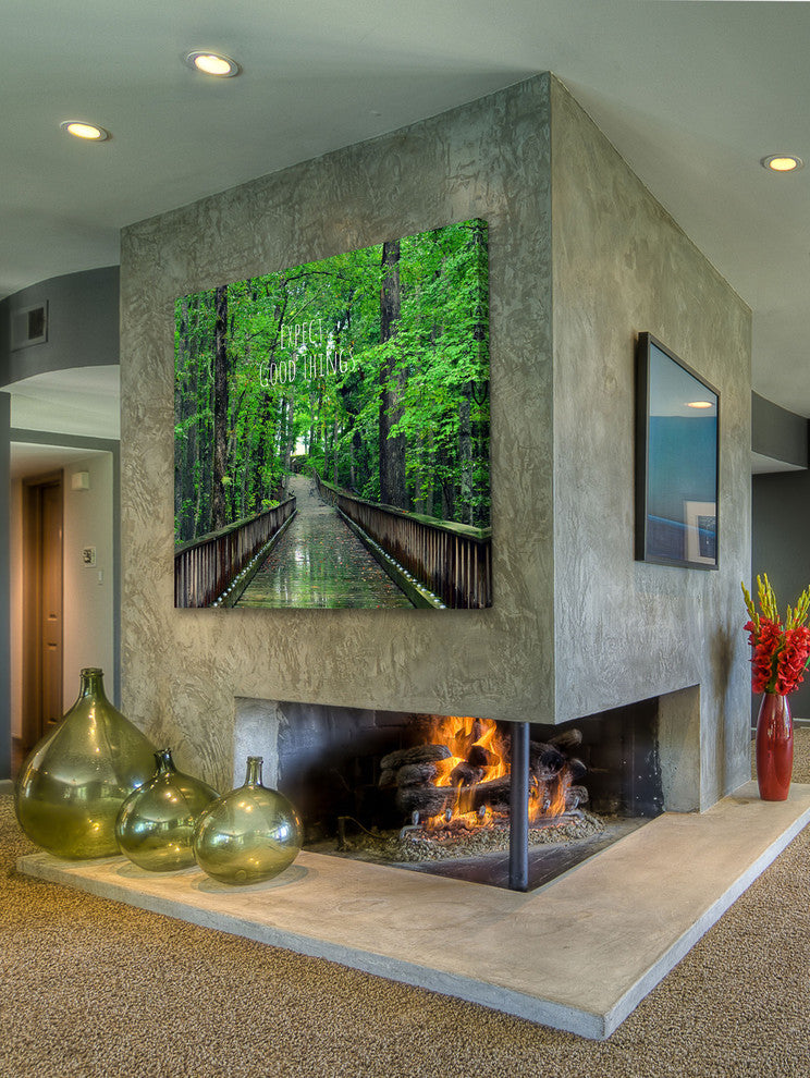 "Expect Good Things" Painting Print on Wrapped Canvas