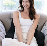 Supersoft Bedrest Lounger Backrest With DIY Filling, Navy Blazer