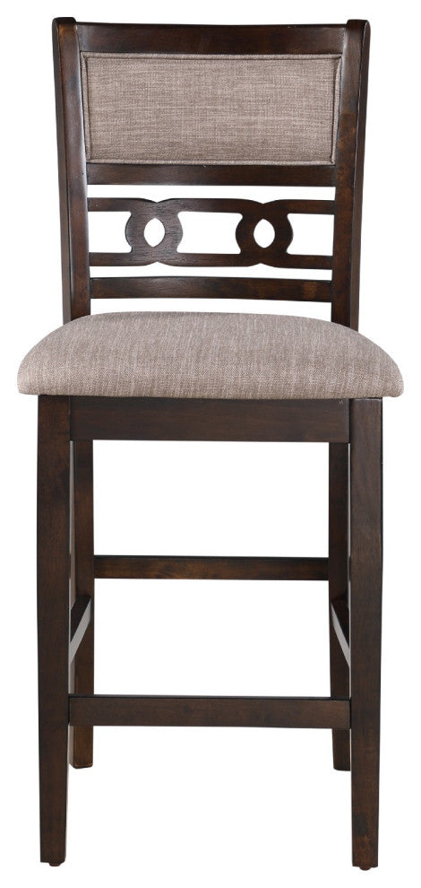Gary 42 Inch 5 Piece Counter Table Set, Cherry Brown