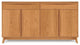 Copeland Catalina 2 Drawers Over 4 Door Buffet, Cognac Cherry