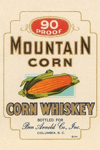 Mountain Corn - Corn Whiskey- Gallery Wrapped Canvas Art 28" x 42"