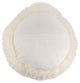 Mongolian Lamb Fur Poly Filled Throw Pillow, Ivory, 13"x13"