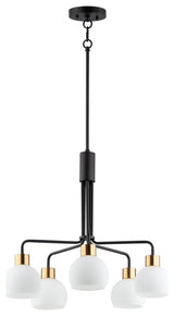 Maxim 11277SWBZS Coraline 5 Light 27"W Chandelier - Bronze Rupert