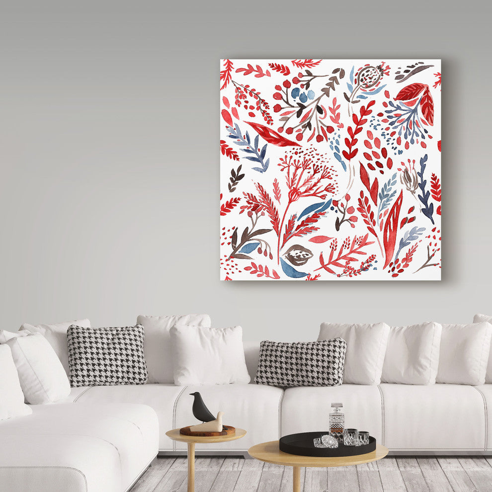 "Botanical pattern 3" by Irina Trzaskos Studio, Canvas Art, 14"x14"