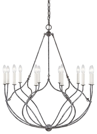 Richmond Medium Chandelier, Weathered Galvanized