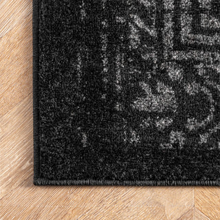 Nuloom Ring Around The Rosette Area Rug, Black 8'2"x11'6"