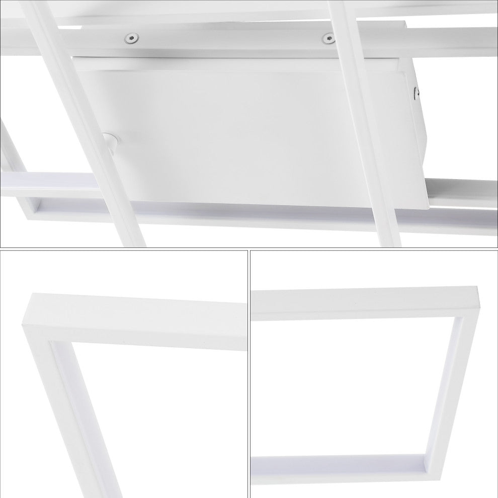 Palco Minimalist Metal Adjustable Dimmable Geometric Integrated LED Flush Mount