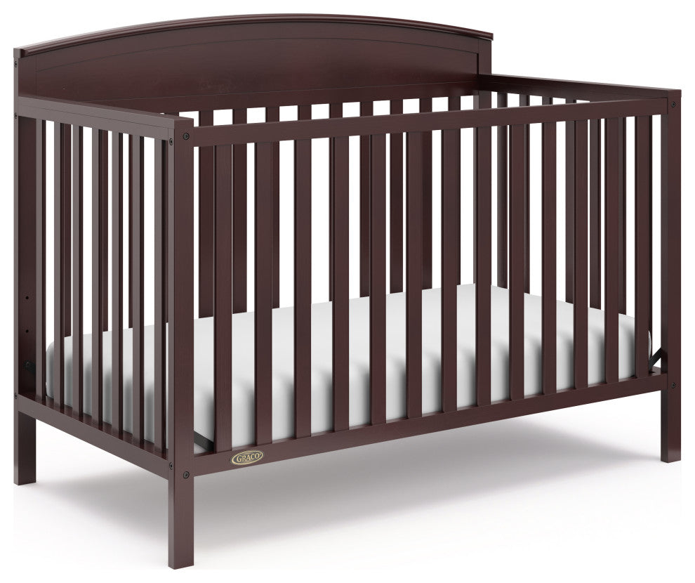 Graco Benton 5-in-1 Convertible Crib, Espresso, Converts to Toddler Bed
