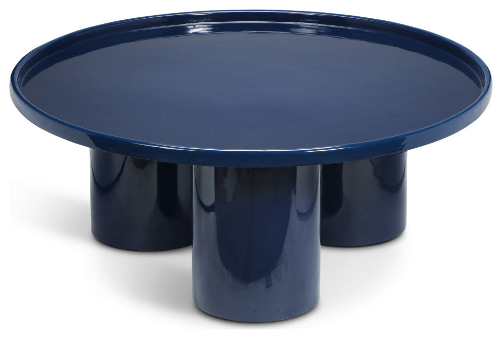Eclat Sofia Enamel Coffee Table Navy