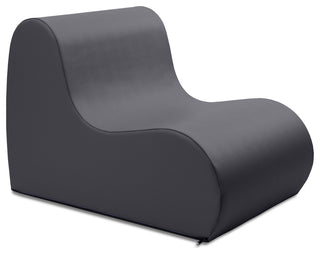 Midtown Foam Classroom Chair, Medium Size - Premium Vinyl - Black