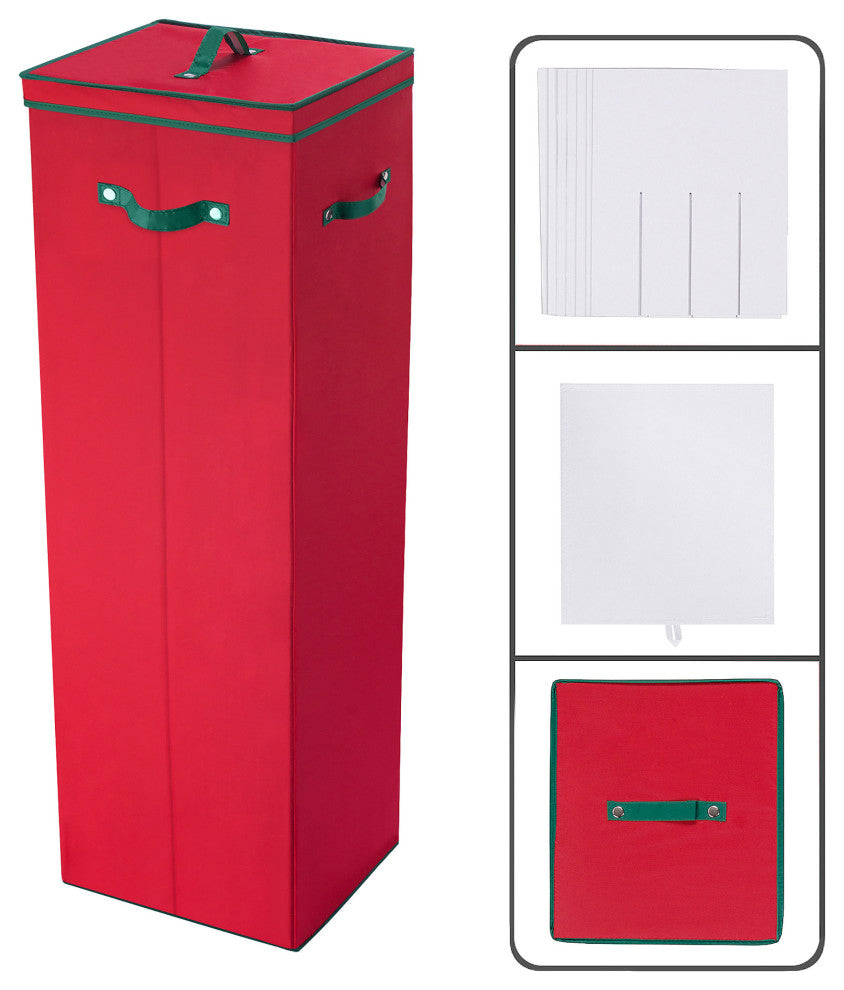 Wrapping Paper Storage Organizer Holds 20 Rolls of 40" Christmas Gift Wrap