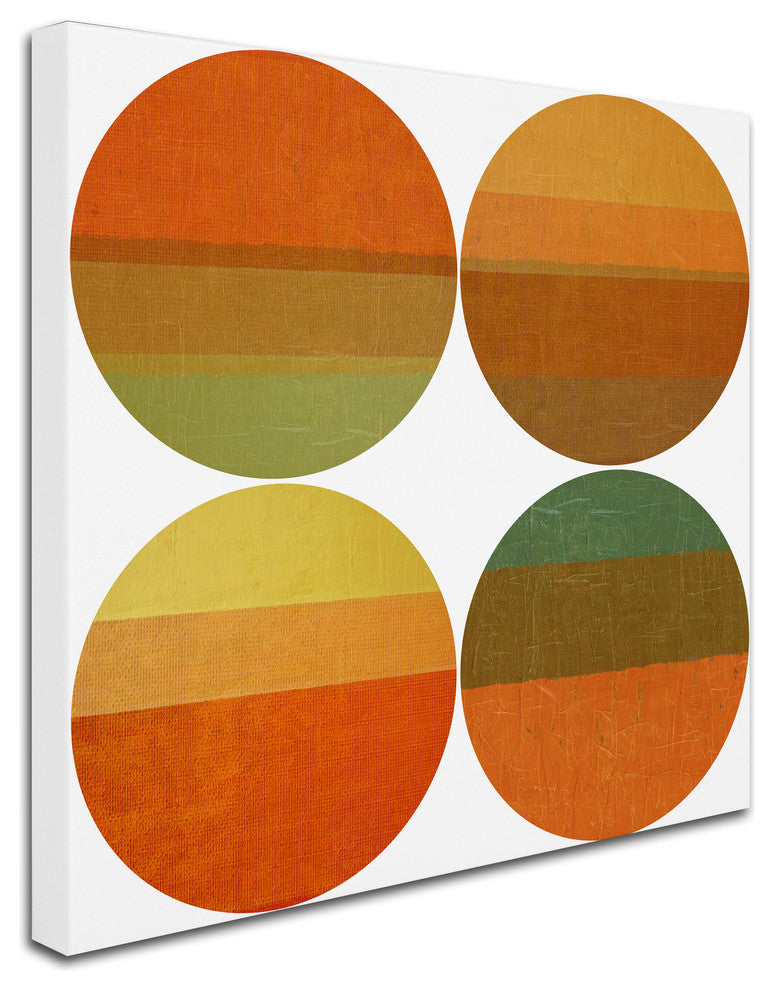 Michelle Calkins 'Four Suns' Canvas Art, 18x18