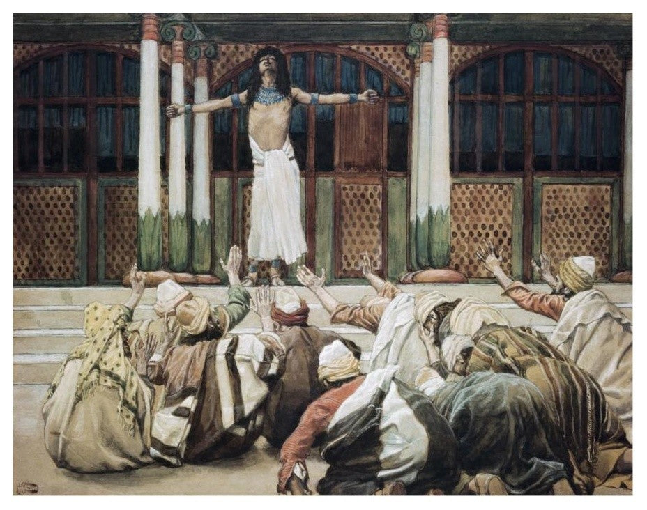 "Joseph Maketh Himself Known To His Brethren" Print by James Tissot, 18"x14"