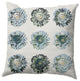 Gypsy Floral Decorative Throw Pillow, Green, 26"x26"