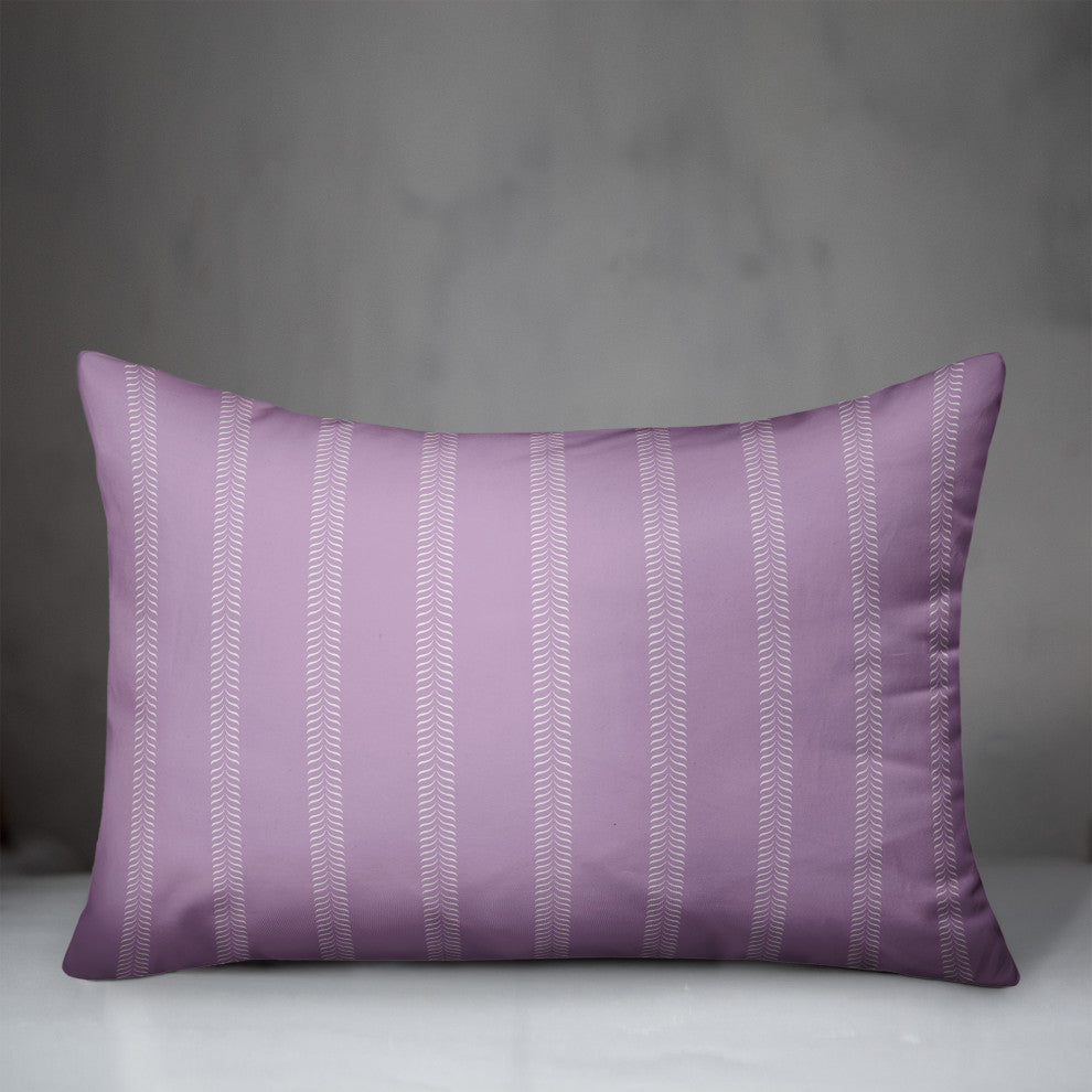 Purple Lines 20x14 Indoor/Outdoor Pillow