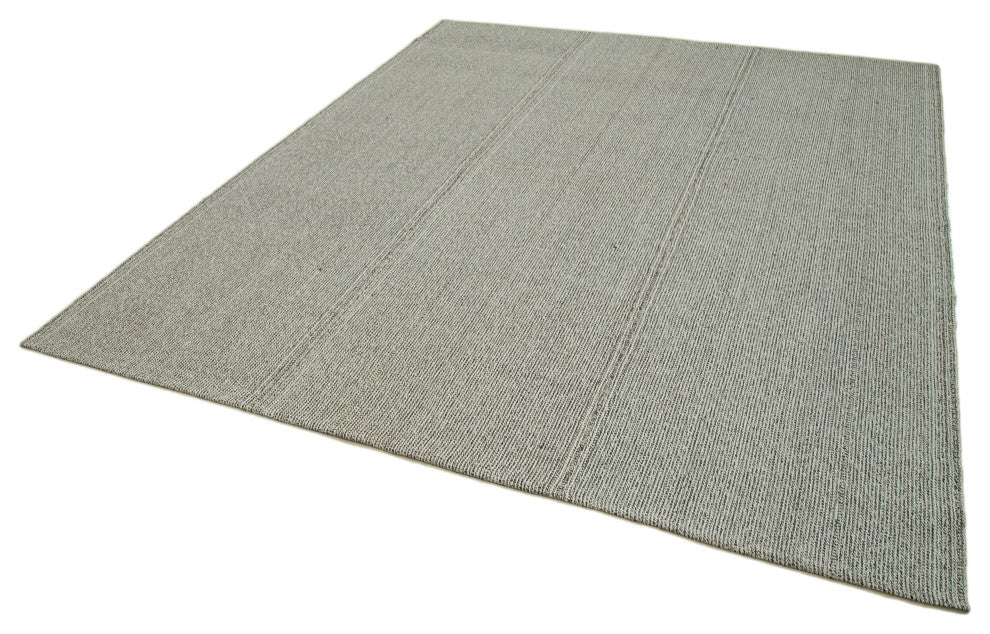 Rug N Carpet - Handmade Turkish 7' 10'' x 9' 4'' Flatweave Wool Kilim Rug