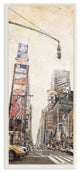 New York City Buildings Painting, 7"x17"