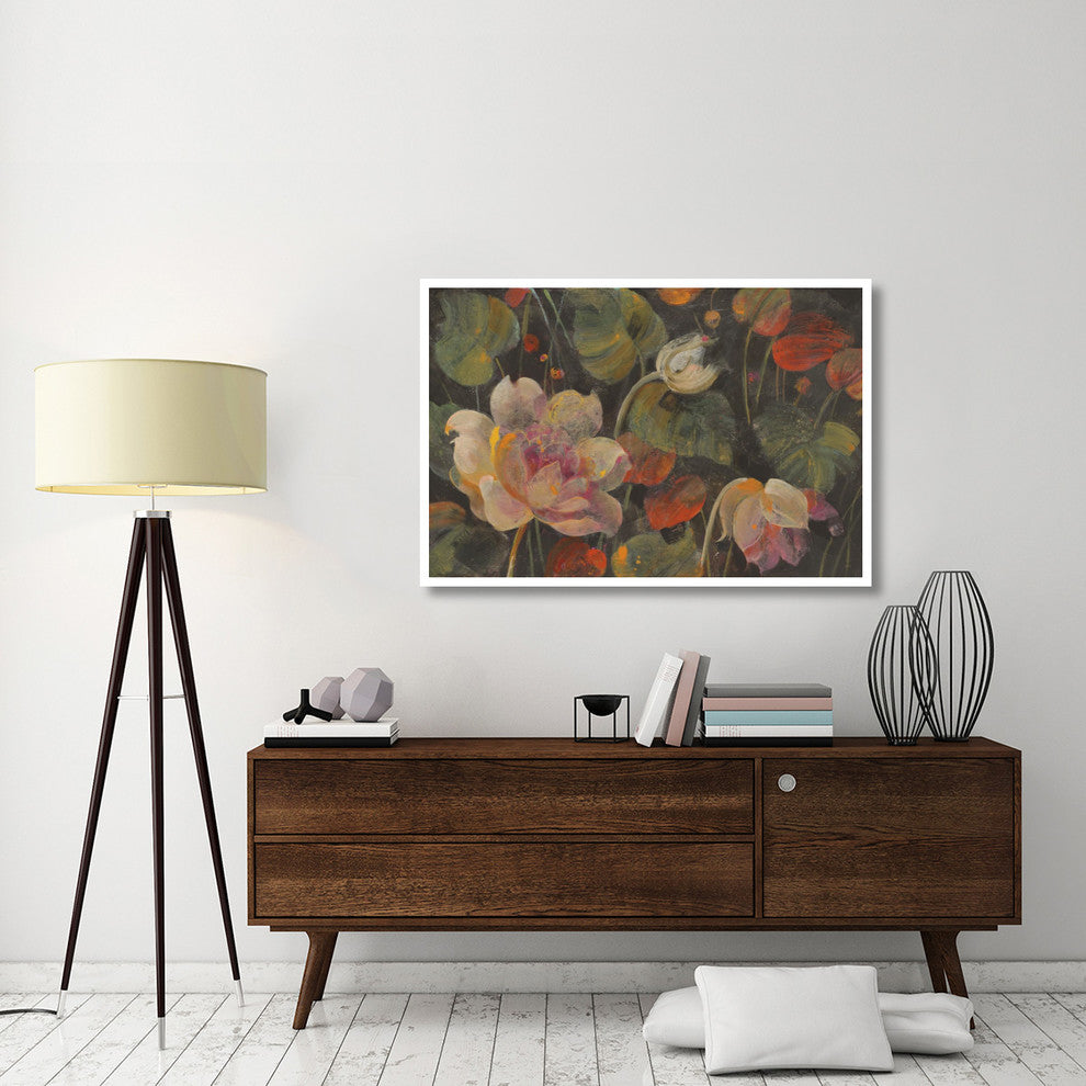 "Night Garden v2" Digital Paper Print by Albena Hristova, 50"x34"