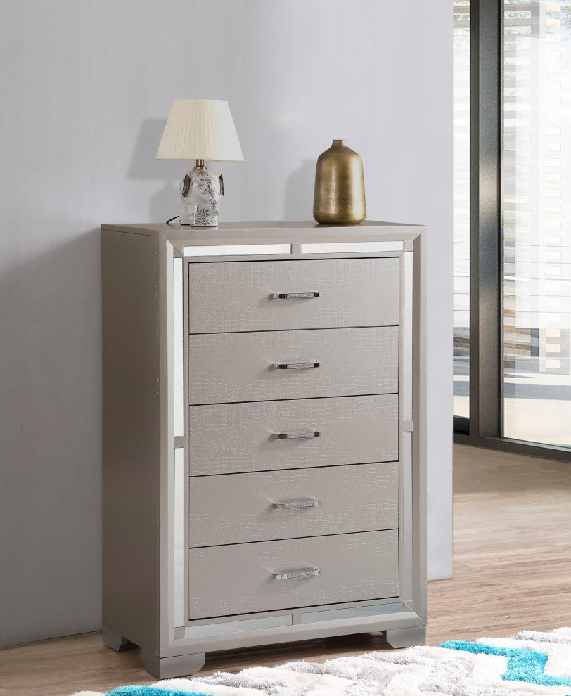 Alana Chest, Silver Champagne