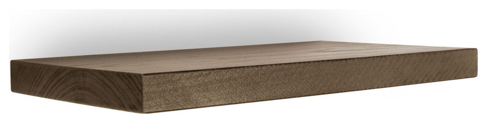 Harper 18" Wide Rustic Floating Wall Shelf, Brown