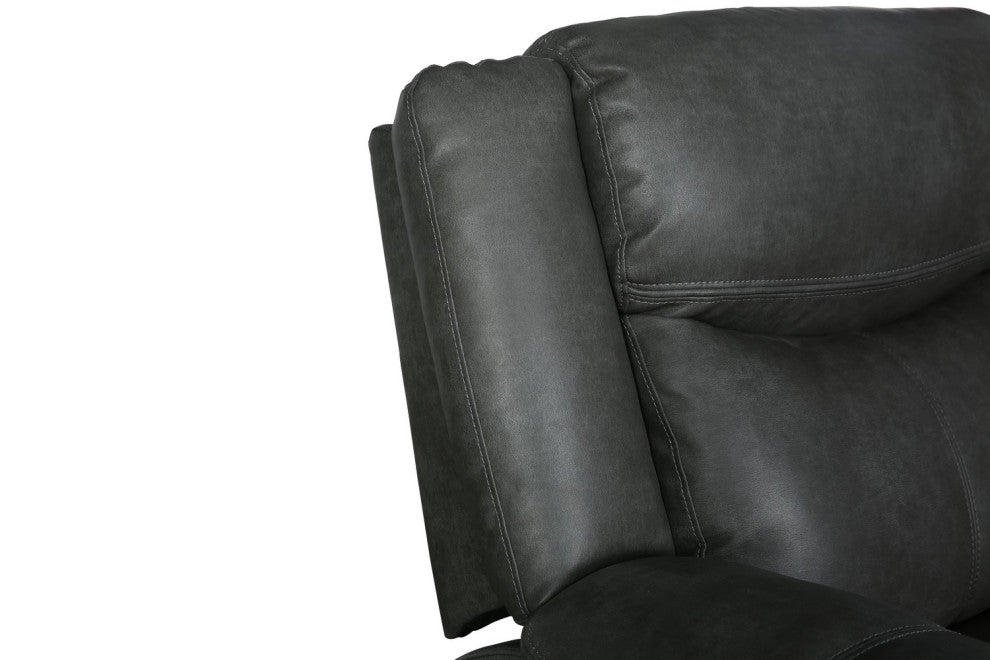 Arlington Leather Air Reclining Loveseat Gray