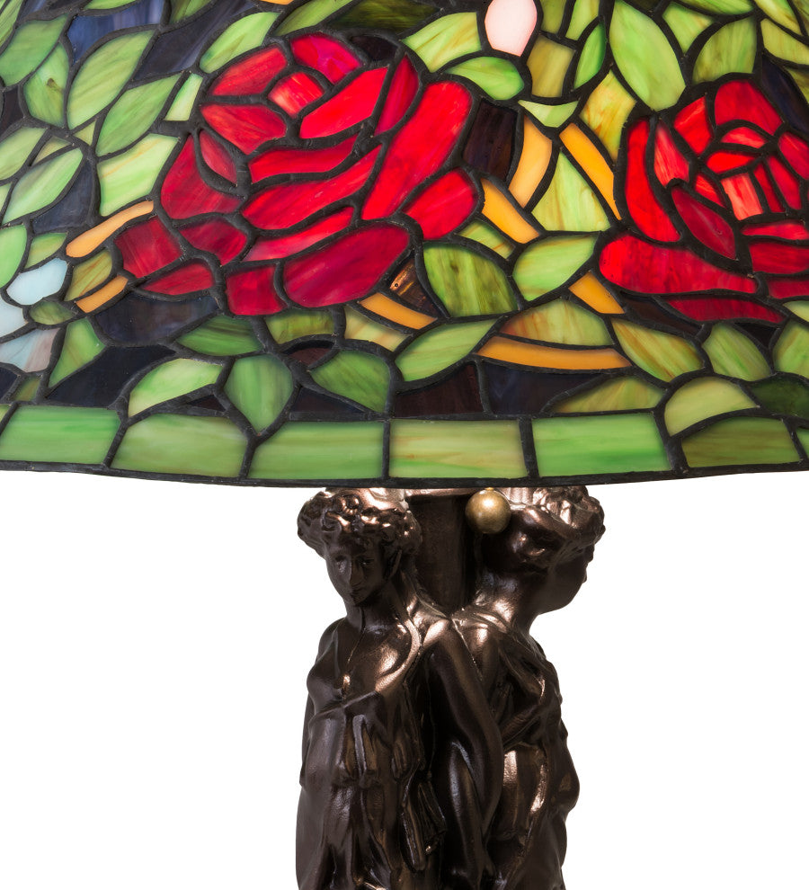 24 High Tiffany Rosebush Table Lamp