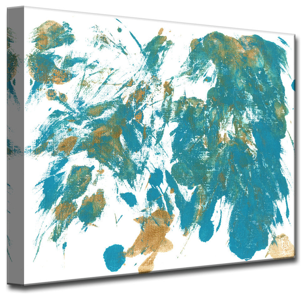 Ready2HangArt 'Feather Dance' Canvas Wall Decor, 16"x20"