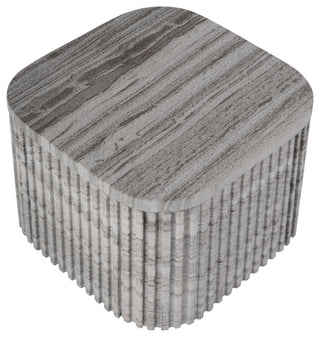 Sylvester 16" W Rectangular Marble Side Table