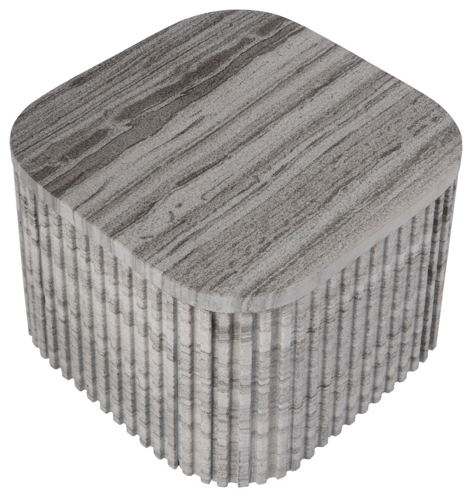 Sylvester 16" W Rectangular Marble Side Table