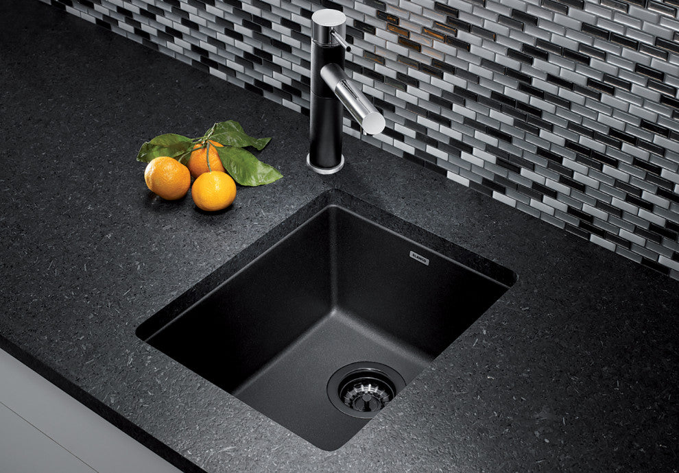 Blanco Precis 18.11"x13.78" 1 Basin Granite Kitchen Sink, Anthracite