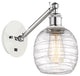 Innovations 317-1W-WPC-G1013-LED 1-Light Sconce, White and Polished Chrome