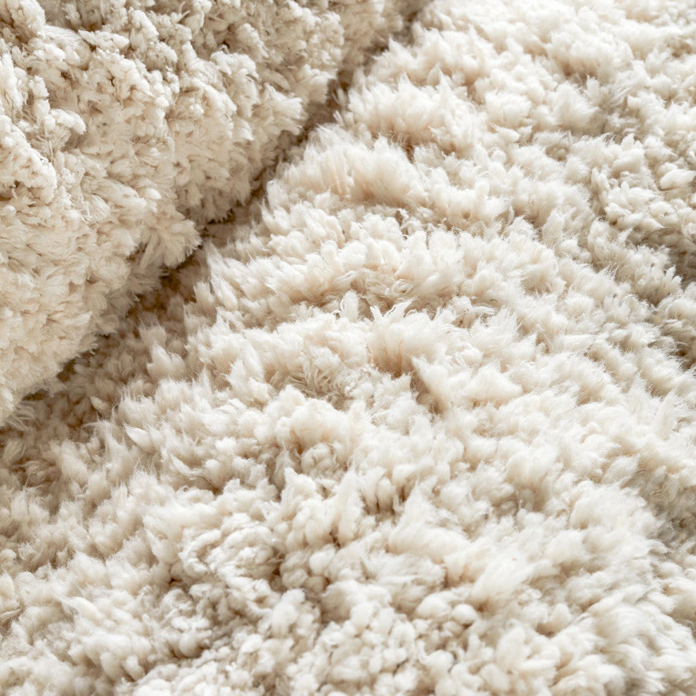 Dash & Albert Kodiak Ivory Handwoven Microfiber Performance Rug, Ivory, 5' x 8'