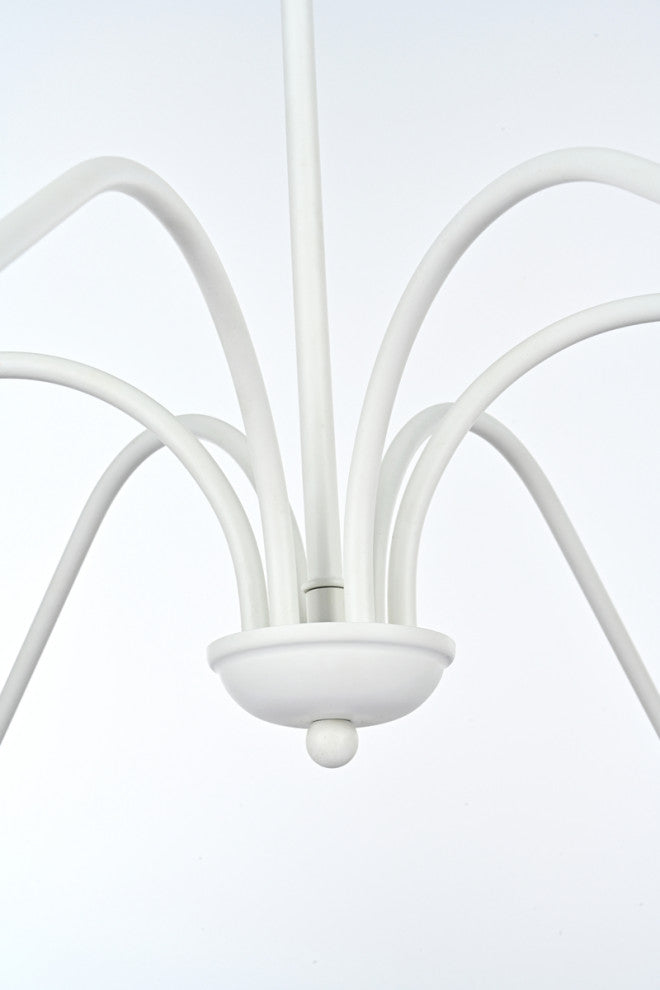 Living District Rohan 54" Chandelier in White