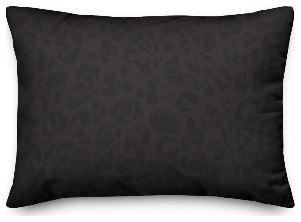 Black Cat Print 14x20 Indoor/Outdoor Pillow