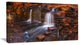 "Waterfall in Hancock Gorge" Landscape Wall Art Canvas Print, 32"x16"