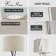 Kira Home Sadie 60" Tripod LED Floor Lamp, 9W bulb (/), Honey Beige Drum Shade