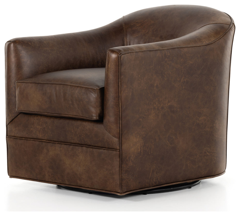 Quinton Swivel Chair, Arvada Cigar
