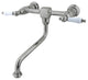 Kingston Brass Wall Mount Bathroom Faucet, Brushed Nickel