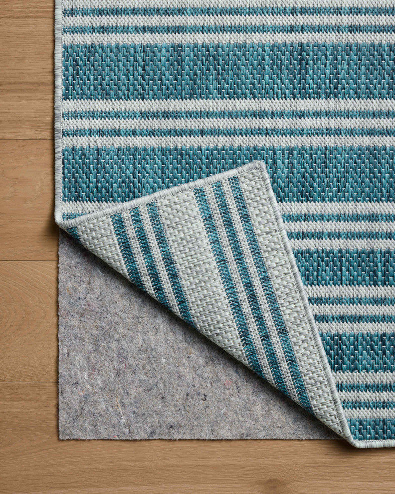 Loloi Easton Teal / Fog 4'-0" x 6'-0" Accent Rug