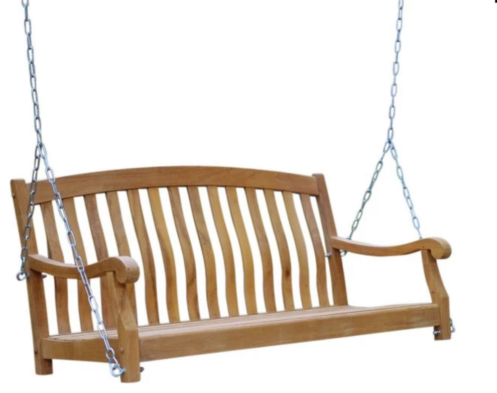 Vermont Teak Wood Porch Swing