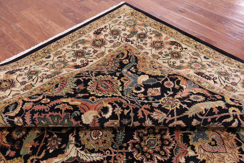 Handmade Persian Tabriz Wool Rug 9' 1" X 11' 10" - Q12138